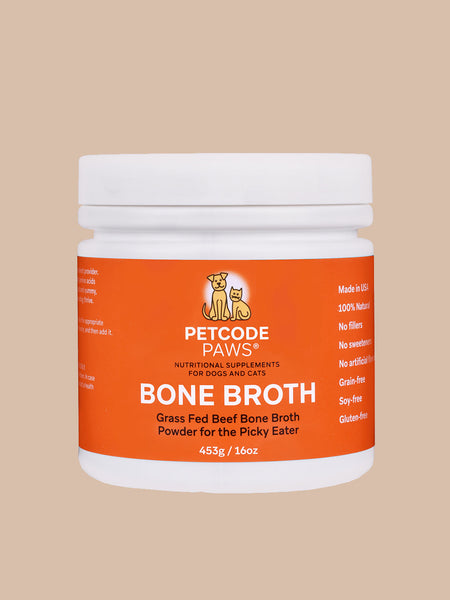 GRASS-FED BEEF BONE BROTH NUTRITIONAL SUPPLEMENT for Dogs + Cats