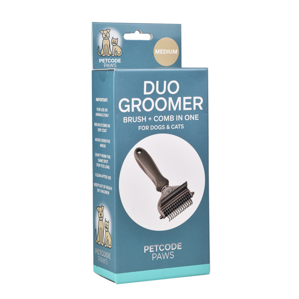 DUO GROOMER BRUSH + COMB IN ONE x 3